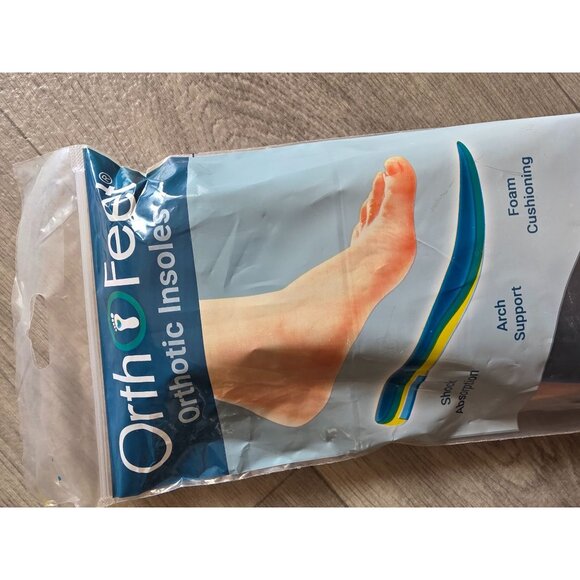 Orthofeet Orthotic Insoles Mens Size 15w With Arch Support & Foam Cushioning - Picture 2 of 4